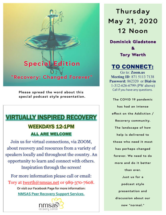 Virtual Recovery Flyer
